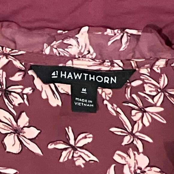 41 Hawthorn Rose Floral Sleeveless Top Medium - Picture 3 of 3